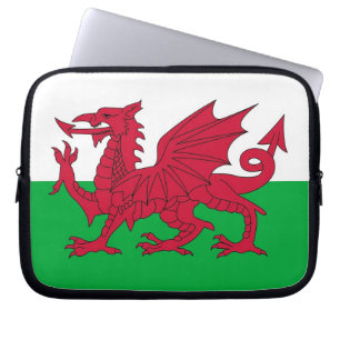 Wales-Flaggen-Laptop-Hülse Laptopschutzhülle