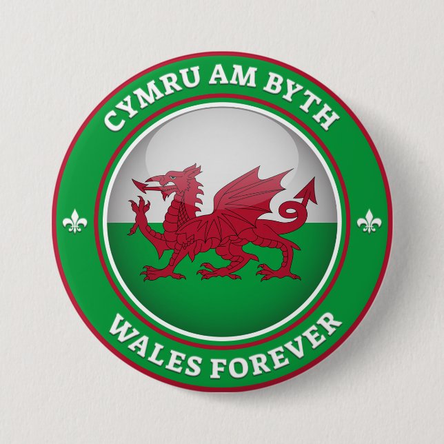 Wales Forever Button (Vorderseite)