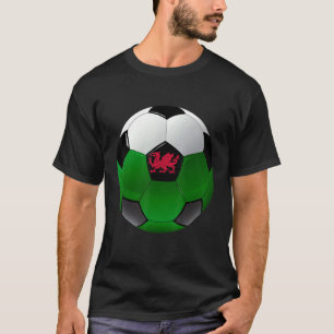 Wales Fußball Flag Jungs Kinder Mädchen T-Shirt
