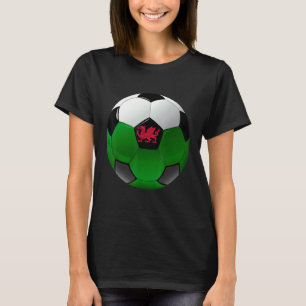 Wales Fußball Flagge Jungen Kinder Mädchen T-Shirt
