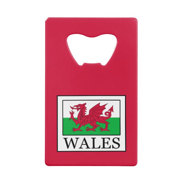 Wales Geldbeutel Flaschenöffner (Vorderseite)