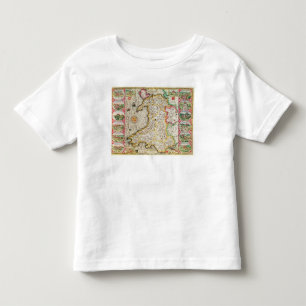 Wales, graviert von Jodocus Hondius Kleinkind T-shirt
