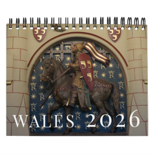 Wales, Großbritannien Kalender 2026