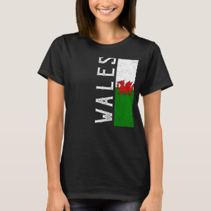 Wales Heritage Prix Country Support Walisische Fla T-Shirt