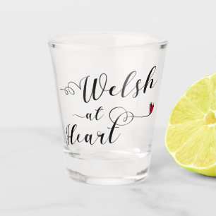 Wales im Herzen Schnapsglas
