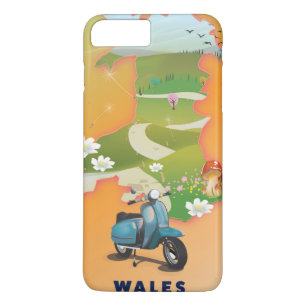 Wales-Karte Vintage-Reiseposter Case-Mate iPhone Hülle