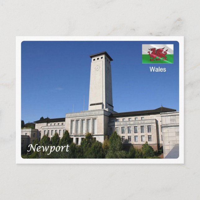 Wales - Newport - Postkarte (Vorderseite)