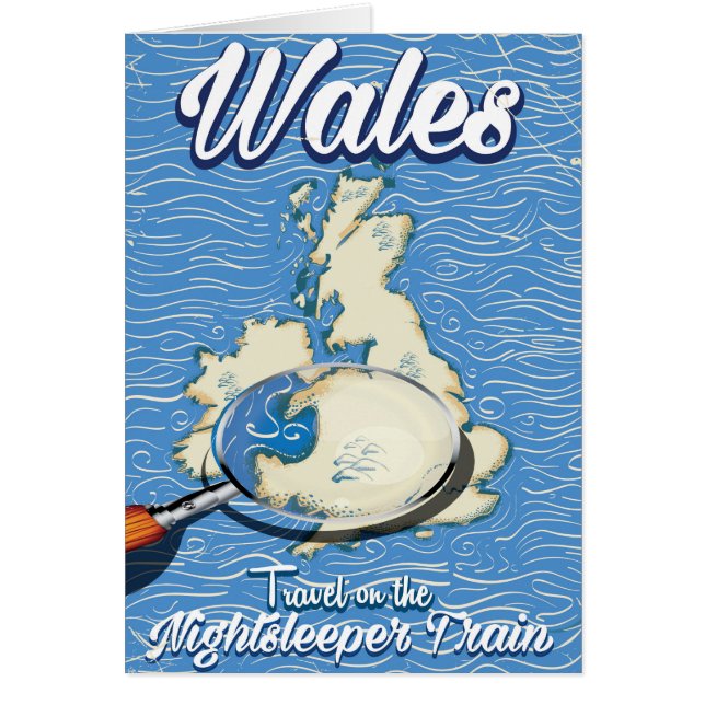 Wales Nightsleeper: Britisches Reiseplakat (Vorne)
