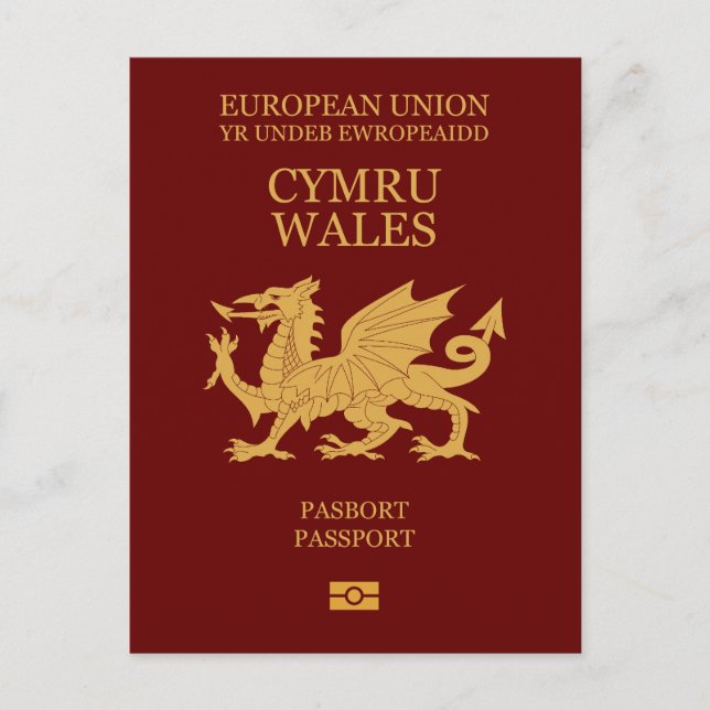 Wales passport postkarte (Vorderseite)