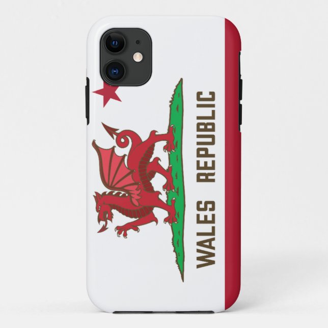 Wales Republic Dragon Flag Welsh Pride Case-Mate iPhone Hülle (Rückseite)