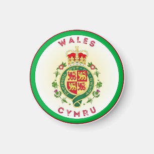 Wales Royal Abzeichen Circle Shape Magnet