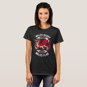 Wales-Rugby Fan-Shirt Waliser-Flaggengeschenk T-Shirt
