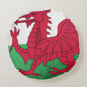 Wales Rundes Kissen