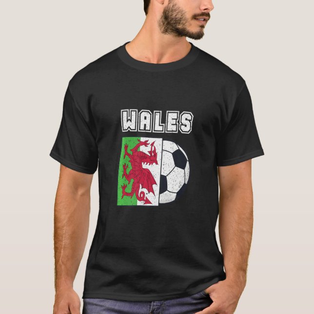 Wales Soccer Team Flag   T-Shirt (Vorderseite)