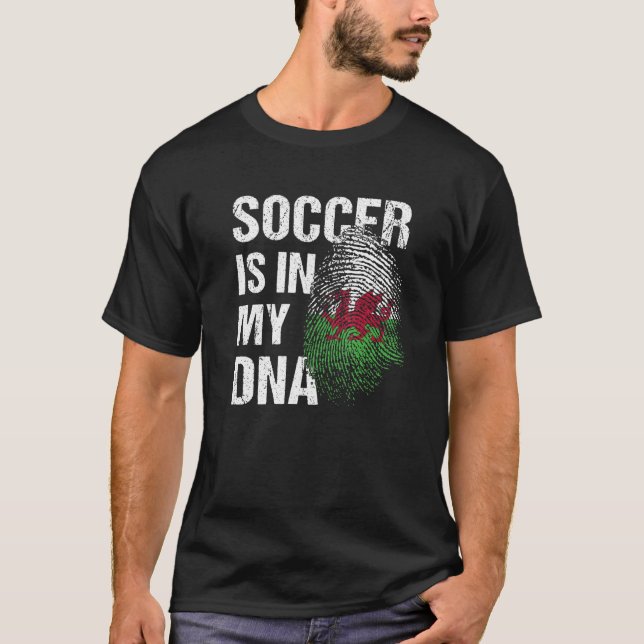 Wales Soccer Welsh Football Cymru Futbol 1 T-Shirt (Vorderseite)