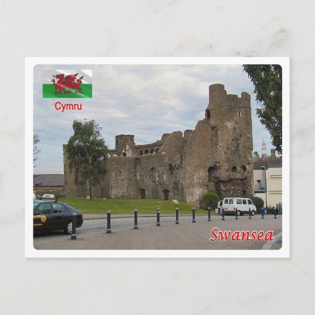 Wales - Swansea - Postkarte (Vorderseite)