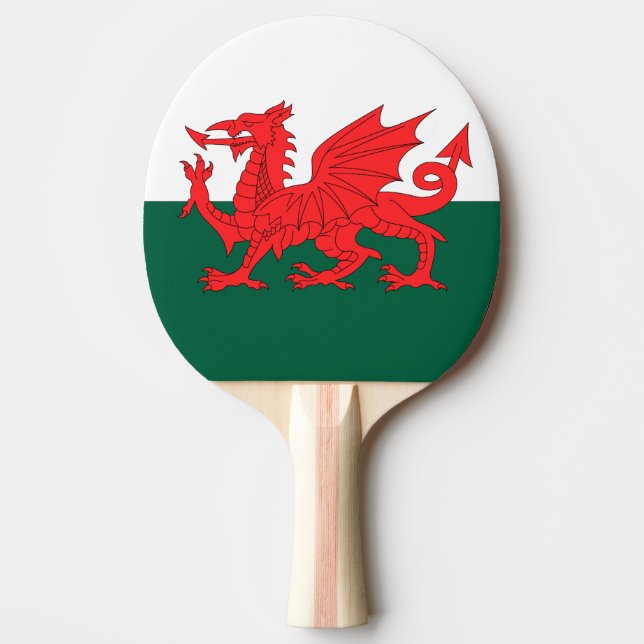 Wales Tischtennis Schläger (Vorderseite)