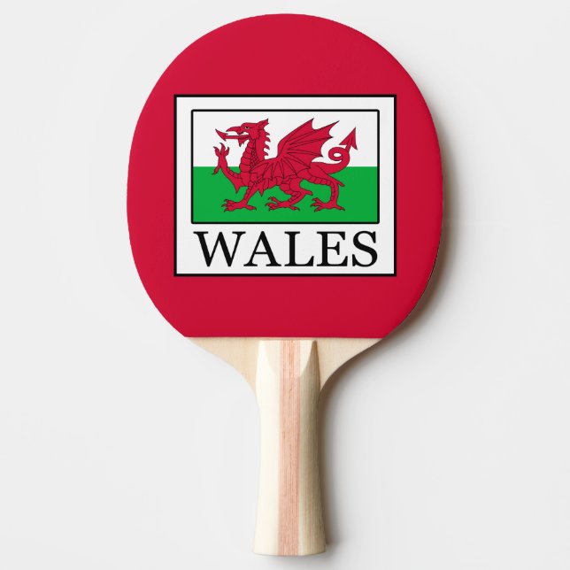 Wales Tischtennis Schläger (Vorderseite)