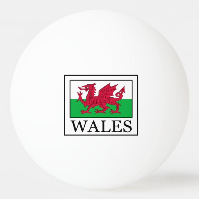 Wales Tischtennisball (Vorderseite)