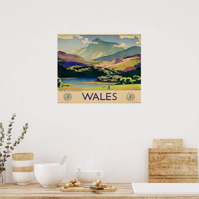 Wales travel poster (Küche)