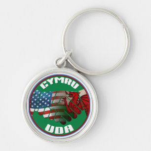 Wales USA Friendship Keyring Schlüsselanhänger