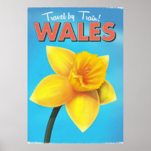 Wales Vintage Reiseplakat Poster