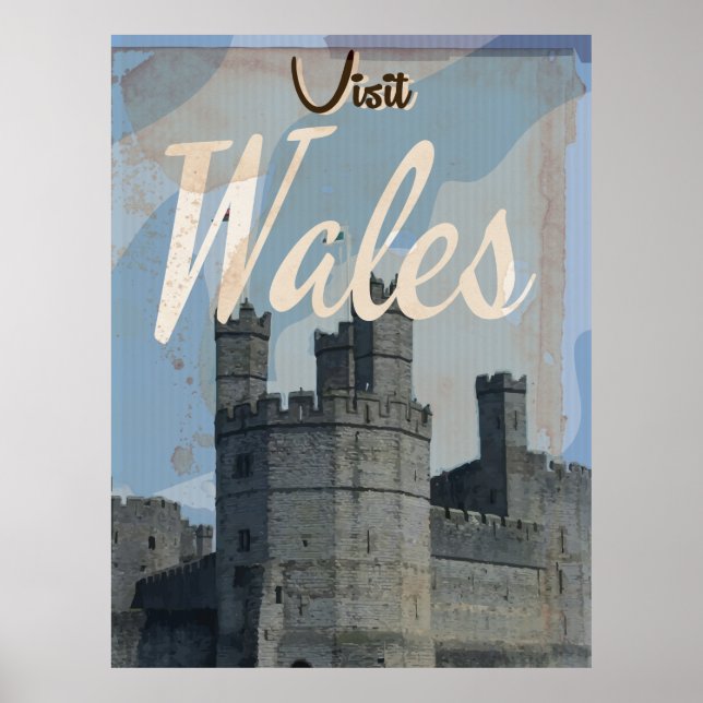 Wales Vintage Reiseplakat Poster (Vorne)