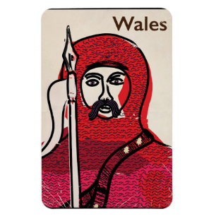 Wales Vintage-Reiseposter Magnet
