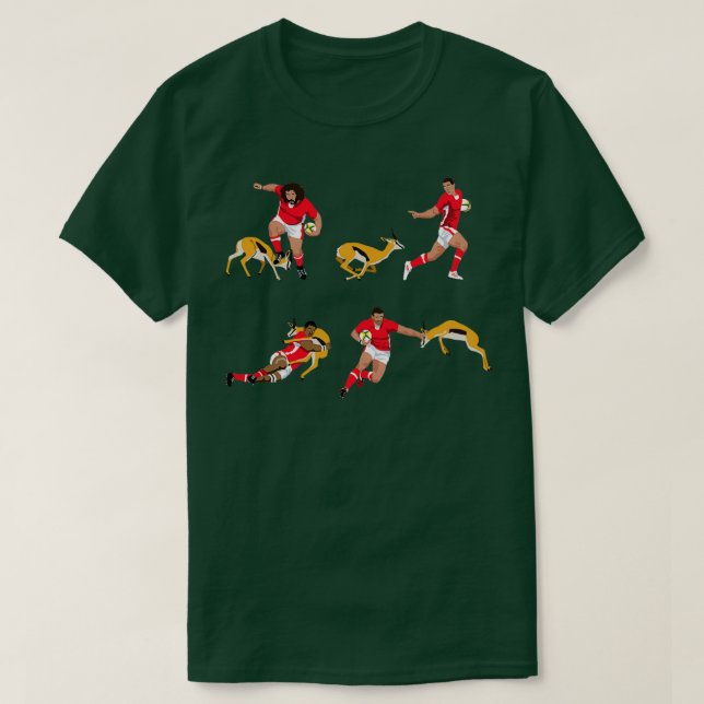 Wales vs The Springboks T-Shirt (Design vorne)
