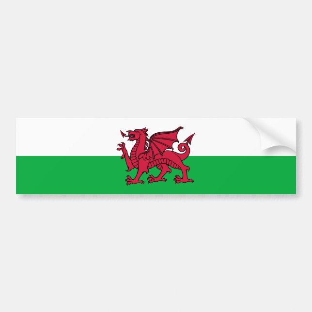 Wales - Waliser-Flagge Autoaufkleber (Vorne)