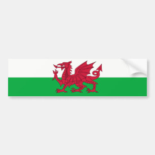 Wales/Waliser-Flagge - Vereinigtes Königreich Autoaufkleber