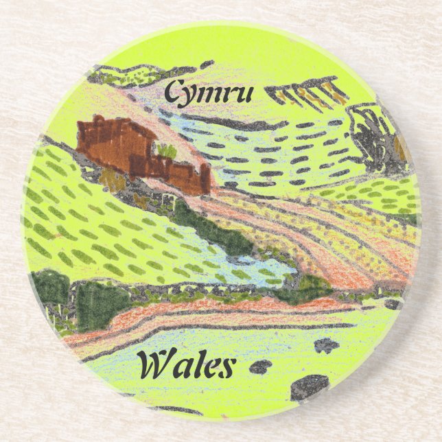 Wales / Walisische Landschaft Getränkeuntersetzer (Vorne)