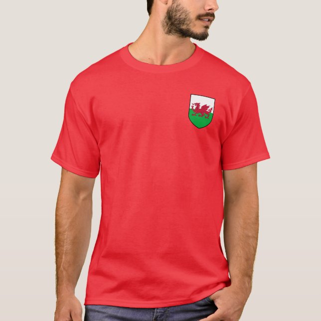 Wales-Wappen Shirt V1 (Vorderseite)