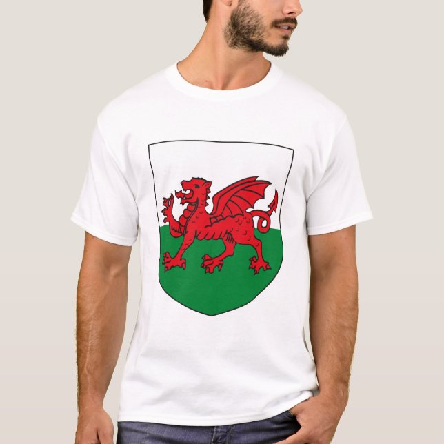 Wales-Wappen T - Shirt (Vorderseite)