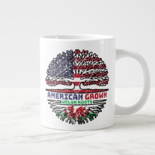 Wales Welsh US American USA United Staaten Tree Jumbo-Tasse