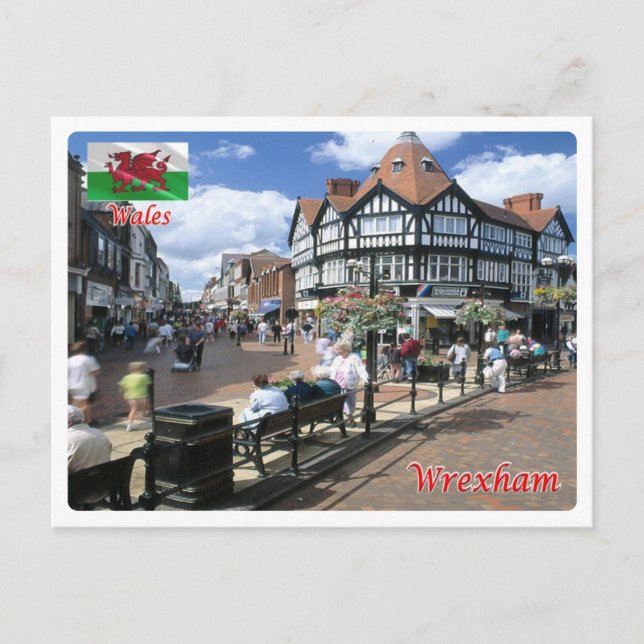 Wales - Wrexham - Postkarte (Vorderseite)