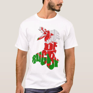Wales-Zuhause des Rugby-T-Shirts T-Shirt