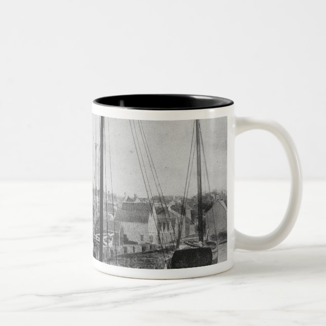 Walfang-Hafen, New-Bedford Zweifarbige Tasse (Rechts)