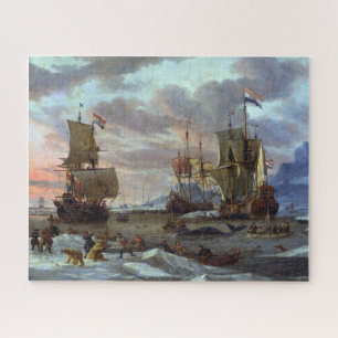 Walfanggründe Arktischer Ozean Abraham Storck 1654 Puzzle