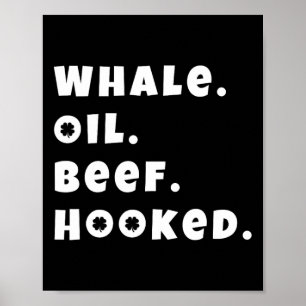 Walfett-Rindfleisch-Haken-Funny-Deadpan-Irischer A Poster