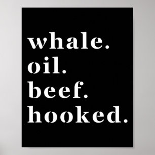 Walfett-Rindfleisch-Haken-Funny-Deadpan-Irischer A Poster