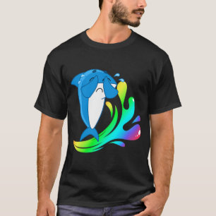 Walfisch-Aufkleber ikonisch T-Shirt