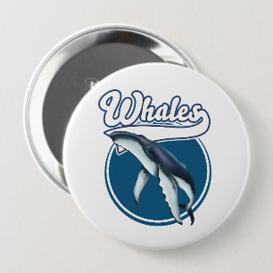 Walfisch-Cartoon-Logo Button
