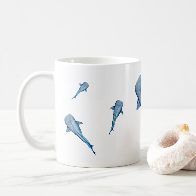 Walhai Kaffeetasse (Mit Donut)