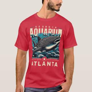 Walhai Ozean Leben Atlanta Souvenir Kunst vintage T-Shirt