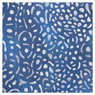 Walhaie-Haut - Meerestierdruck - blau Stoff