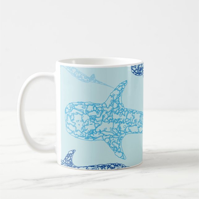 Walhaifisch-Tasse Kaffeetasse (Links)