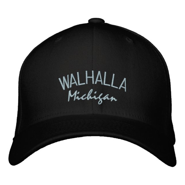Walhalla Michigan bestickt Hat Bestickte Kappe (Vorderseite)