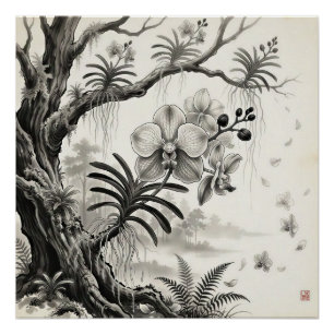 Waling-Waling — Philippinische Königin Orchidee Su Poster
