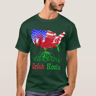 Waliser-Amerikaner wurzelt T - Shirt Crys T